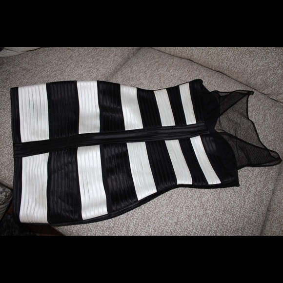 BCBGMaxAzria Dresses & Skirts - BCBG MAX AZARIA Mara black & white cocktail dress
